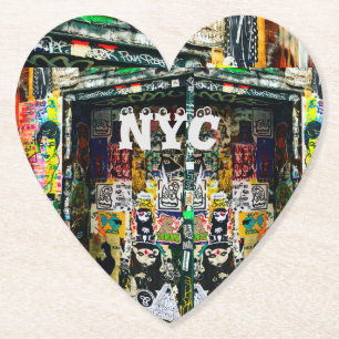 Dessous-de-verre En Papier NYC NY Graffiti Carnet Journal