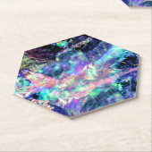 Dessous-de-verre En Papier obscurité et lumière, opale sombre : (Incliné)