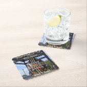 Dessous-de-verre En Papier Oeuf Tchèque le plus grand au monde (En situation)