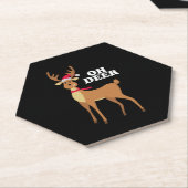 Dessous-de-verre En Papier Oh Deer - rennes de noël (Incliné)