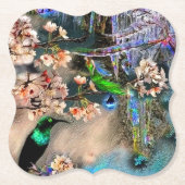 Dessous-de-verre En Papier Oiseau d'Equinox (Devant)