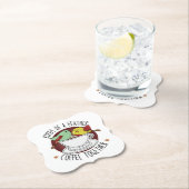 DESSOUS-DE-VERRE EN PAPIER OISEAUX D'UN CAFÉ DE PÂTE ENSEMBLE (En situation)