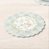 Dessous-de-verre En Papier One Silly Goose Gender neutral Sage Birthday (Incliné)