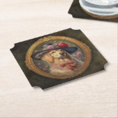 Dessous-de-verre En Papier Or de l'âge doré (Incliné)