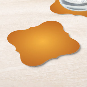 Dessous-de-verre En Papier Orange doré Orange brûlé Brun doré