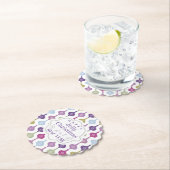 Dessous-de-verre En Papier Ornement de Noël moderne (En situation)