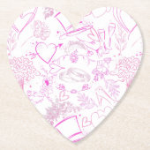 Dessous-de-verre En Papier ornements mariages motif 02 (Devant)