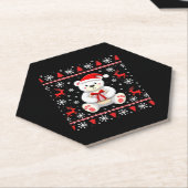 Dessous-de-verre En Papier Ours Noël (Incliné)