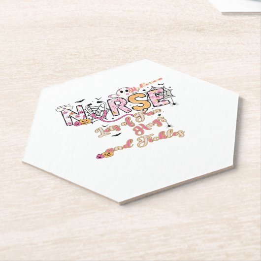 Dessous-de-verre En Papier Paediactric Nurse Fun Halloween Design Essential T (Incliné)