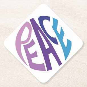 DESSOUS-DE-VERRE EN PAPIER PAIX