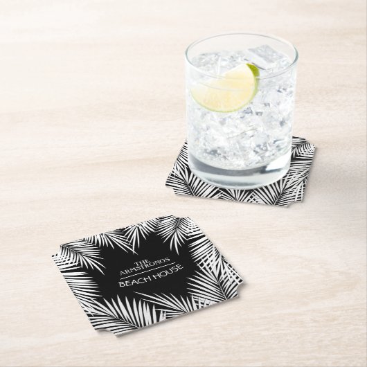 Dessous-de-verre En Papier Palmier (En situation)