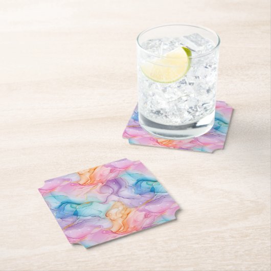 Dessous-de-verre En Papier Paper Coasters (En situation)