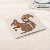 Dessous-de-verre En Papier Paper Squirrel Coaster (Incliné)