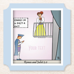 Dessous-de-verre En Papier Papier Romeo et Juliet 2.0
