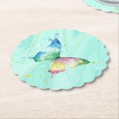Dessous-de-verre En Papier Papillon (Incliné)