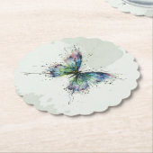 Dessous-de-verre En Papier Papillon (Incliné)