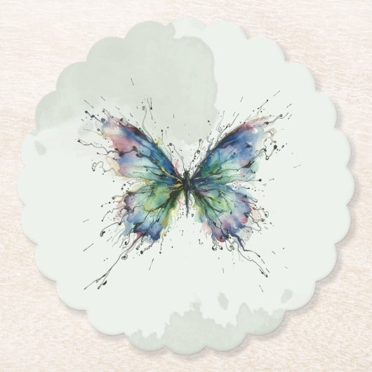 Dessous-de-verre En Papier Papillon (Devant)