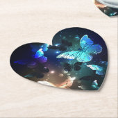 Dessous-de-verre En Papier Papillon de nuit (Incliné)