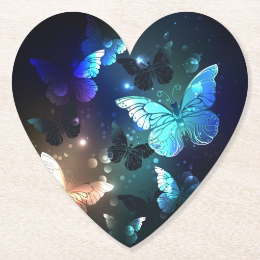 Dessous-de-verre En Papier Papillon de nuit (Devant)