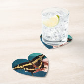 Dessous-de-verre En Papier Papillon Grand Porte-queue (En situation)