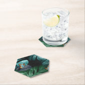 Dessous-de-verre En Papier Papillons du Paradis/Tropical Turquoise Splash (En situation)