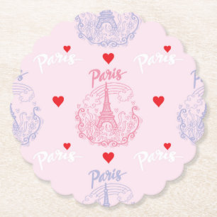Dessous-de-verre En Papier Paris Sous-verres en Papier, Fête de la Tour Eiffe