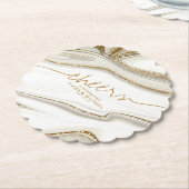 Dessous-de-verre En Papier Parties scintillant Abstraite Strata Mariage Cheer (Incliné)