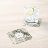 Dessous-de-verre En Papier Parties scintillant en marbre Mariage M. & Mme Ros (En situation)