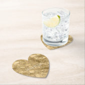 Dessous-de-verre En Papier Parties scintillant en or Giraffe  (En situation)