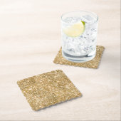 Dessous-de-verre En Papier Parties scintillant Gold Glitz (En situation)
