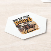 Dessous-de-verre En Papier Pas mon premier Rodeo Horse pays Western (Incliné)