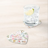 Dessous-de-verre En Papier Pastel Mariage ornements motif 02 (En situation)