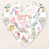 Dessous-de-verre En Papier Pastel Mariage ornements motif 02 (Devant)