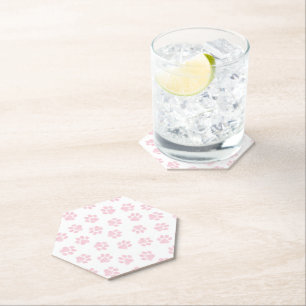 Dessous-de-verre En Papier Pâtes de chien, Pâtes de chien, Bébé Pâtes roses