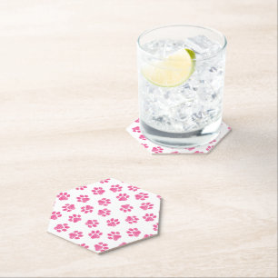 Dessous-de-verre En Papier Patrouilles De Doodle, Paws De Chien, Paws Roses