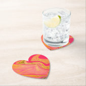 Dessous-de-verre En Papier pattern abstract marbled (En situation)