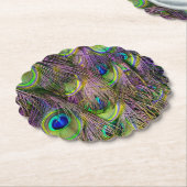 Dessous-de-verre En Papier Peacock Feather  (Incliné)