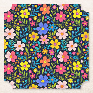 Dessous-de-verre En Papier Peinture numérique florale motif fleurs