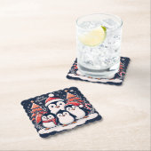 Dessous-de-verre En Papier Penguin de Noël par Rp (En situation)