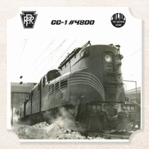 Dessous-de-verre En Papier Pennsylvania Railroad Locomotive GG-1 #4800