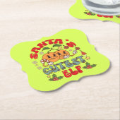 Dessous-de-verre En Papier Père Noël Cutest Elf Sublimation-80881 (Incliné)