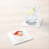 Dessous-de-verre En Papier Père Noël vintage (En situation)