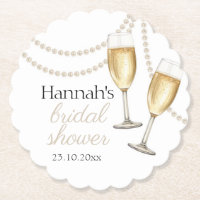 Perles et prosecco Élégante douche de mariée