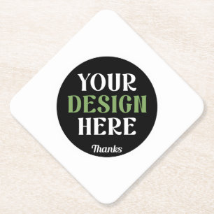 Dessous-de-verre En Papier personnalisé, unique, élégant et minimaliste hersh