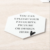 Dessous-de-verre En Papier Personnaliser Hexagon Pointé Haut (Incliné)