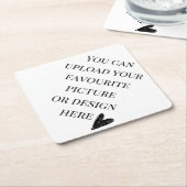 Dessous-de-verre En Papier Personnaliser le diamant (Incliné)