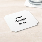 Dessous-de-verre En Papier Personnaliser ou Customiser (Incliné)