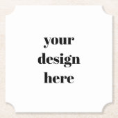 Dessous-de-verre En Papier Personnaliser ou Customiser (Devant)