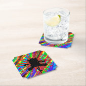 Dessous-de-verre En Papier pet de kat krewe boire des coasters (En situation)