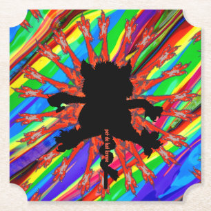 Dessous-de-verre En Papier pet de kat krewe boire des coasters